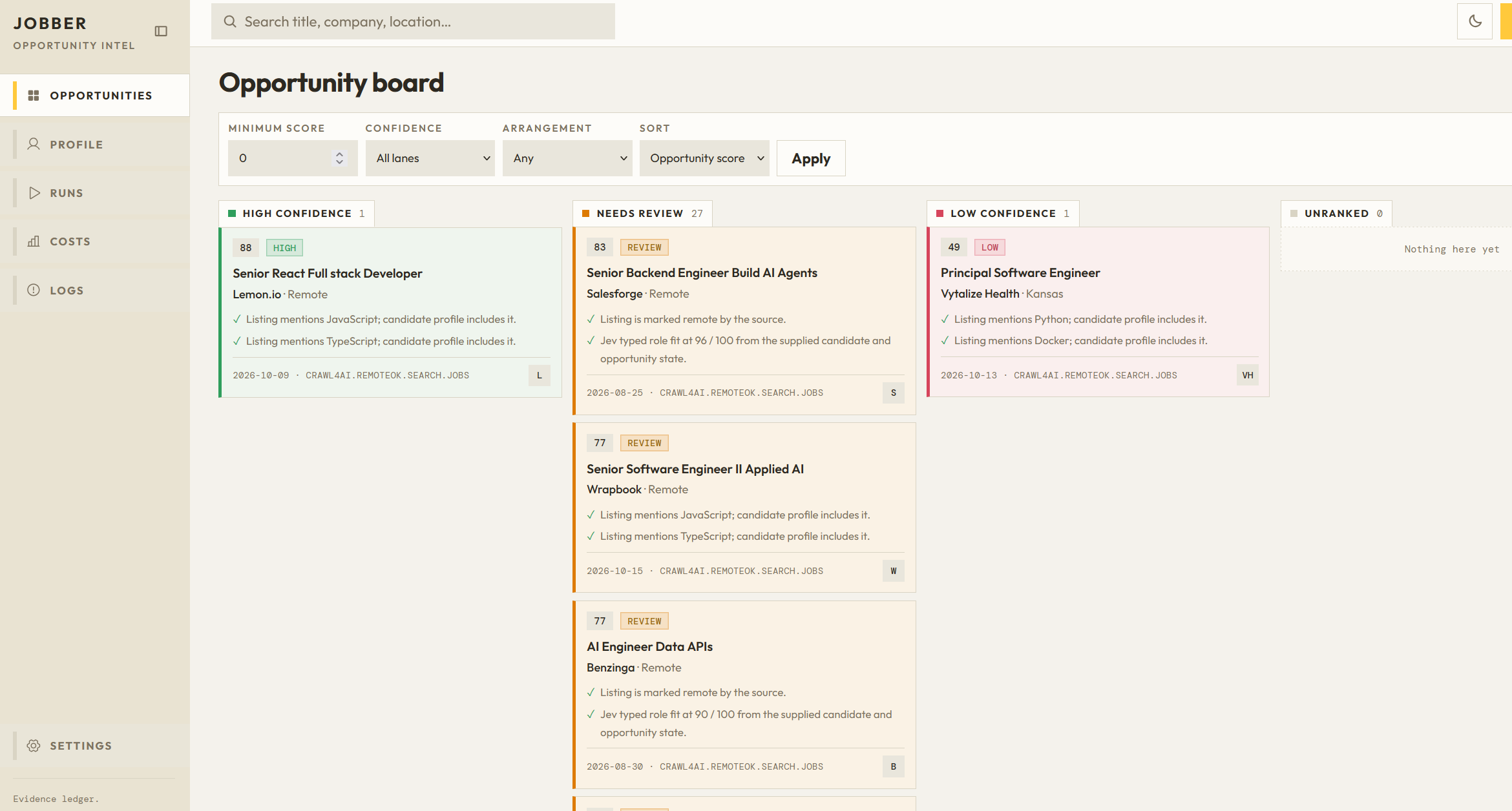 Jobber project preview